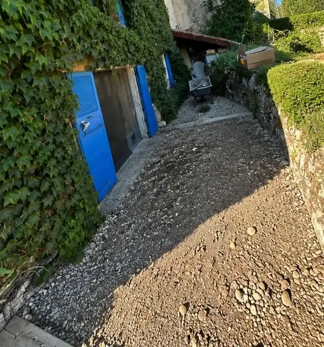 Création d’une terrasse bois foncine le haut — avant travaux